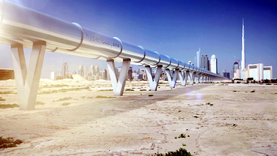 Hyperloop One planea viajar de Dubái a Abu Dabhi en solo 12 minutos